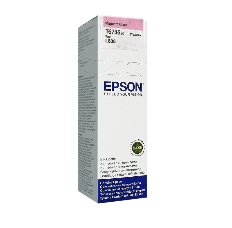 Botella de Tinta Epson T673620 Magenta Claro 70ml (EcoTank fotográfica L800)