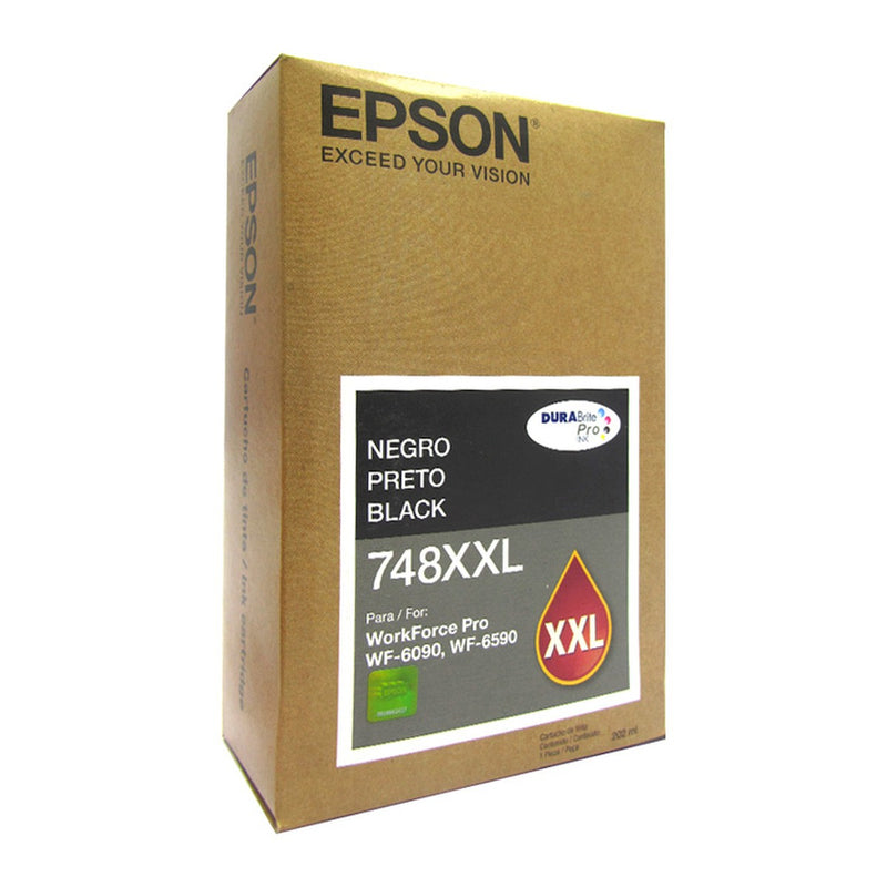 Cartucho de Tinta Epson 748XXL Negro Extra Alta Capacidad (WorkForce Pro WF-6090/6590)