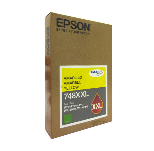 Cartucho de Tinta Epson 748 XXL Negro Capacidad Extra Alta (7000 Págs, WorkForce Pro)