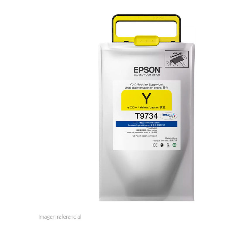Bolsa de Tinta Epson T973420 Amarillo (WorkForce Pro WF-C869R)