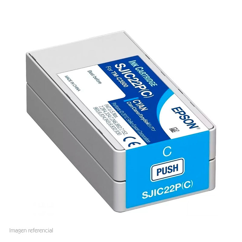 Cartucho de Tinta Epson C33S020581 Cian DURABrite Ultra (ColorWorks C3500)