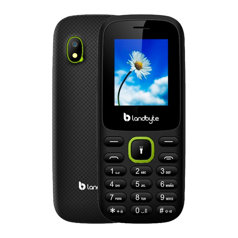 Teléfono Celular Básico LandByte LT2035 2G 1.77" (Dual SIM, Radio FM, Verde)