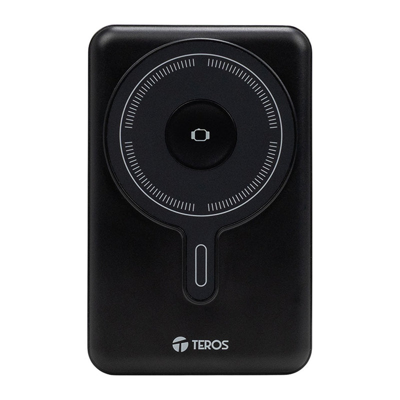 Powerbank Teros TE-7060N 10000 mAh (carga inalámbrica magnética 15W, 22.5W, negro)
