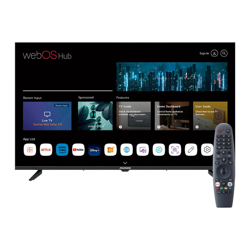 Smart TV Advance WADCU43UHD 43" UHD 4K (webOS, Wi-Fi, Bluetooth, 3 HDMI)