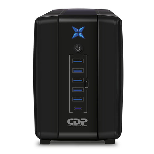 UPS Interactivo CDP R-UPR1008i 1000VA/500W (8 Tomas, 6 USB)