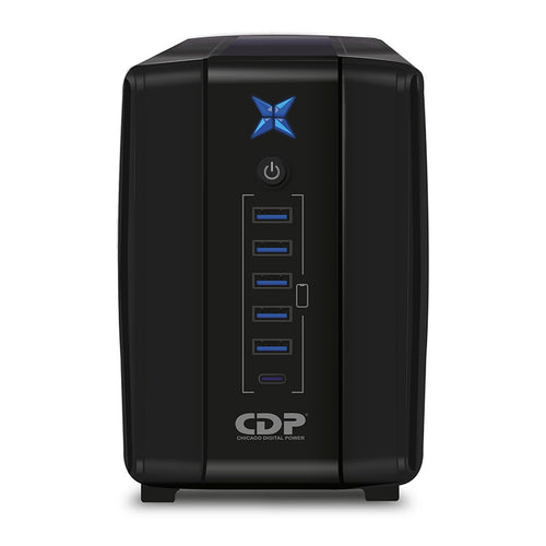 UPS Interactivo CDP R-UPR1008i 1000VA/500W (8 Tomas, 6 USB)