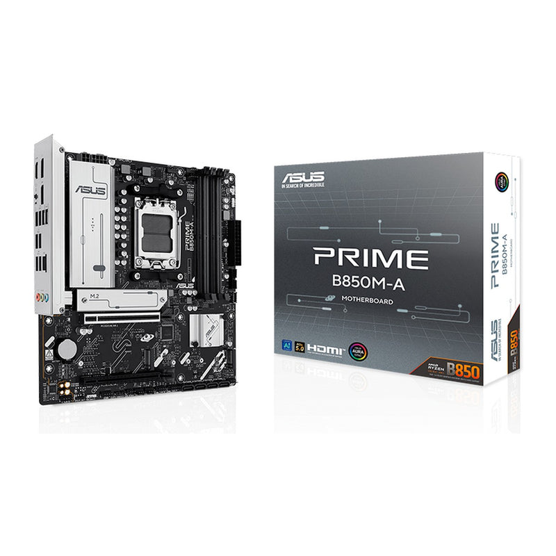 Placa Madre ASUS Prime B850M-A (AMD B850, AM5, DDR5, PCIe 5.0, Micro-ATX)