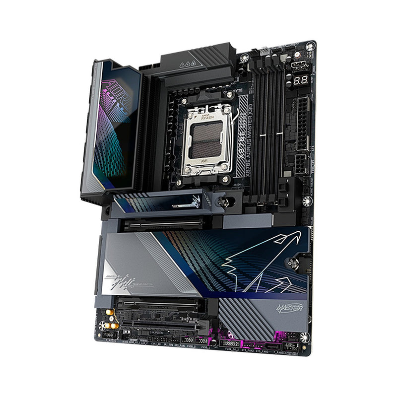 Placa Madre Gigabyte X870E Aorus Master X3D (AMD X870E, AM5, DDR5, Wi-Fi 7, LAN 10GbE, ATX)