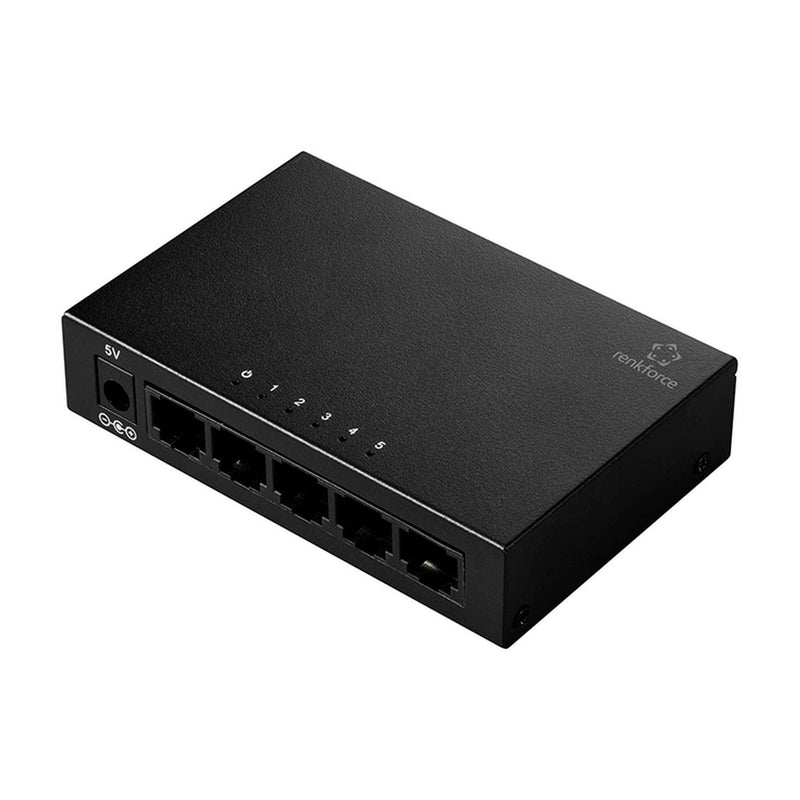 Switch Gigabit Renkforce RF-US-500, 5 puertos RJ45 10/100/1000 Mbps