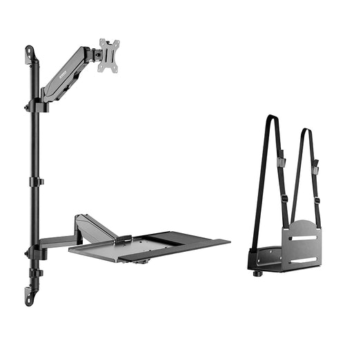 Soporte de Pared para Monitor SpeaKa Professional SP-MM-710 (17" a 32", con bandeja de teclado y soporte CPU)