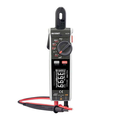 Pinza Amperimétrica Digital Voltcraft VC-371 True RMS (CAT III 600V, 40A)
