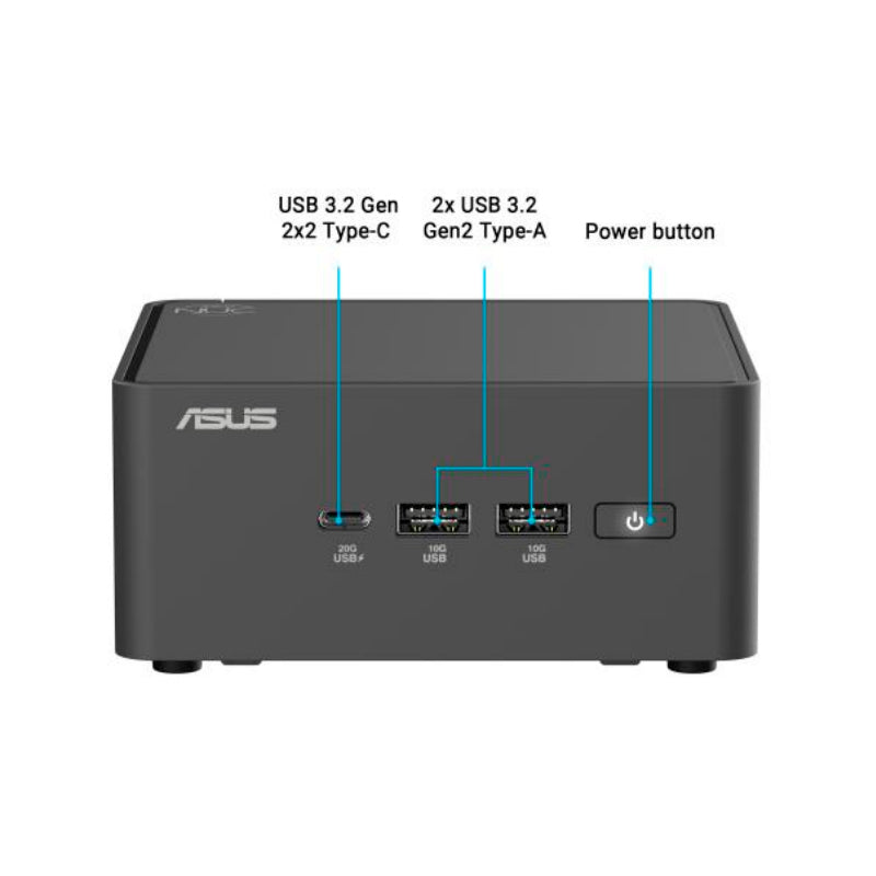 Mini PC Barebone ASUS NUC 15 Pro (Intel Core 3-100U, Wi-Fi 7, Thunderbolt 4, sin RAM/SSD)