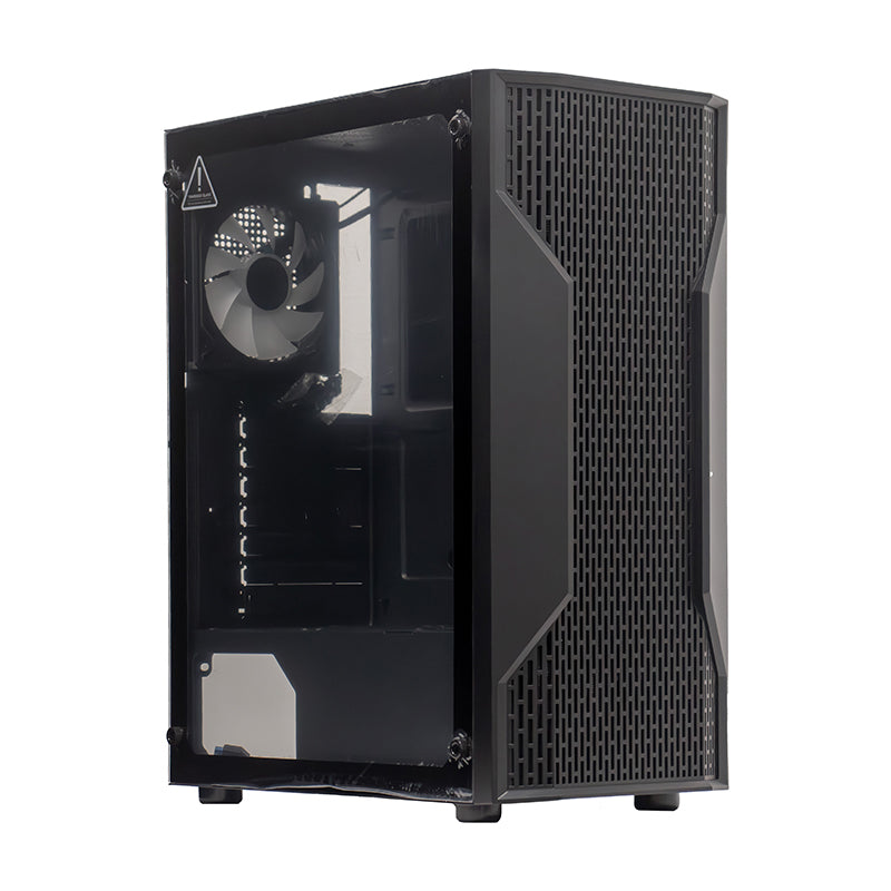 Case Gamer Teros TE-1332G Mid Tower sin Fuente (Vidrio Templado, 6 Fans) Negro