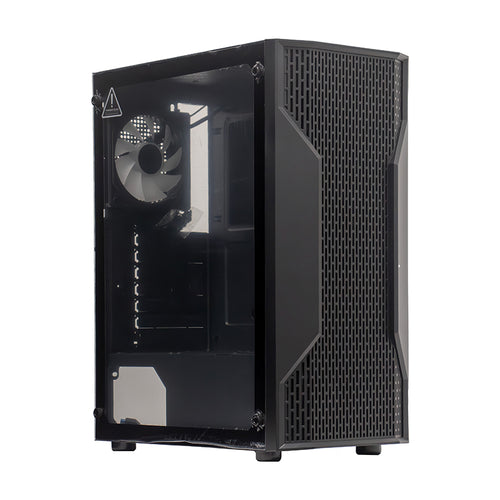 Case Gamer Teros TE-1332G Mid Tower sin Fuente (Vidrio Templado, 6 Fans) Negro