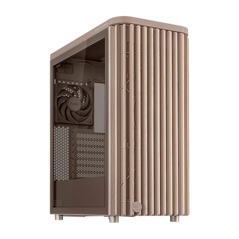 Case ASUS ProArt PA401 Wood Edition Mid Tower (Vidrio Templado) Beige