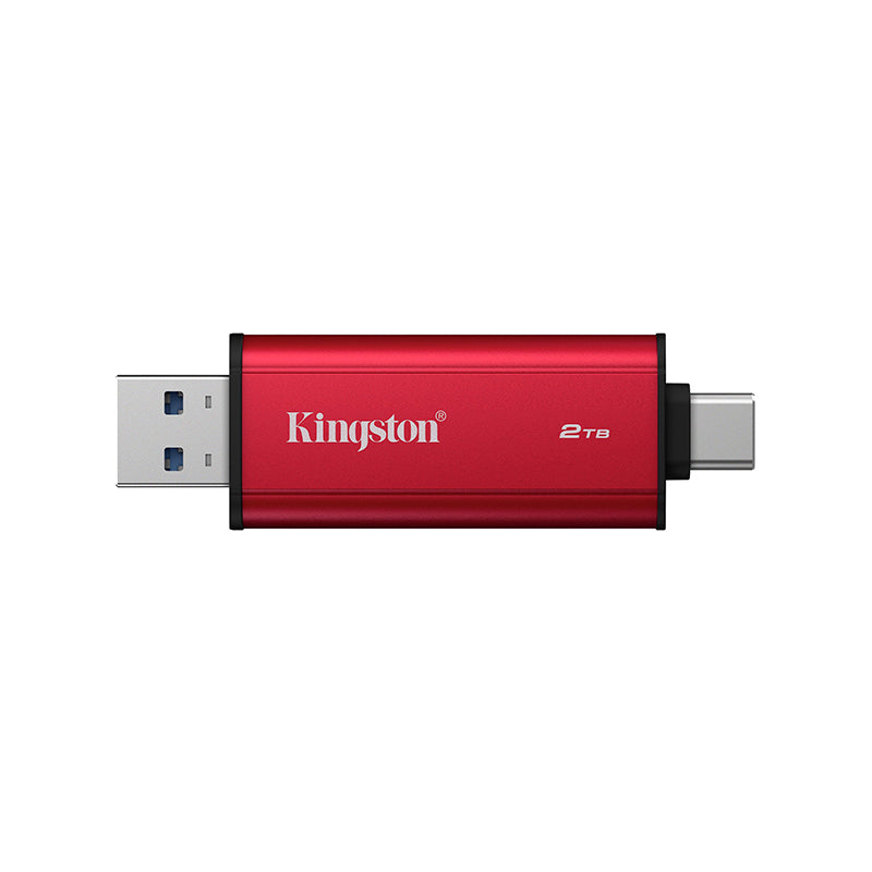 SSD Externo Portátil Dual Kingston 2TB (USB-A/USB-C 3.2 Gen 2, 1050 MB/s)