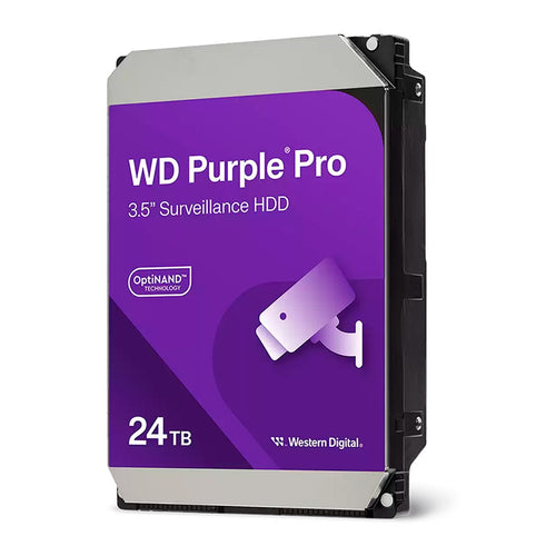 Disco Duro Interno WD Purple Pro 24TB Videovigilancia IA SATA 3.5" 7200RPM (512MB)