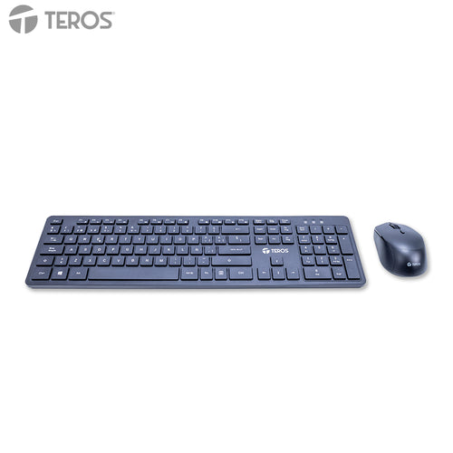 Kit Inalámbrico Teclado y Mouse TEROS TE-5013S (2.4 GHz, mouse 1600 DPI, negro)