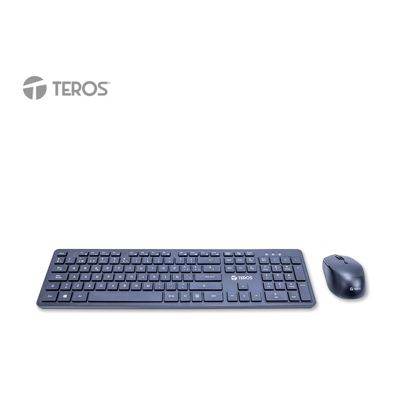 Kit Inalámbrico Teclado y Mouse TEROS TE-5013S (2.4 GHz, mouse 1600 DPI, negro)