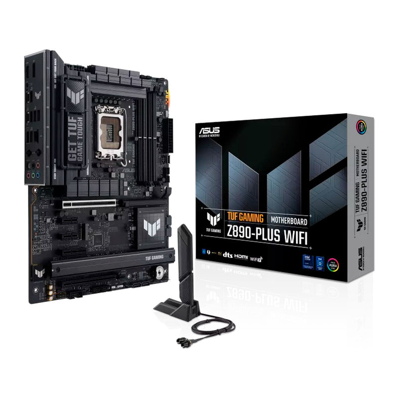 Placa Madre ASUS TUF Gaming Z890-PLUS WiFi (Intel Z890, LGA1851, DDR5, Wi-Fi 7, ATX)
