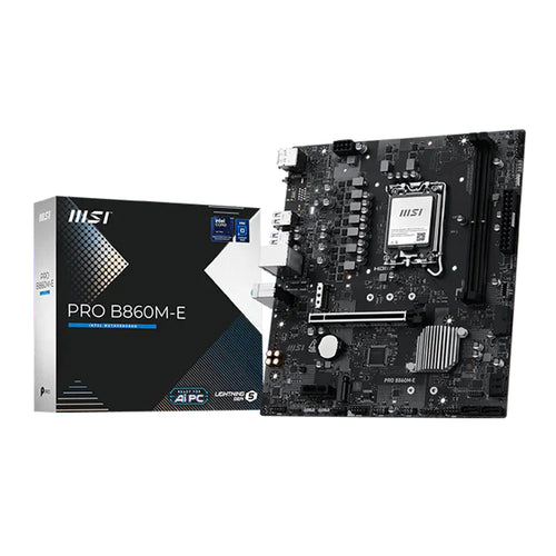 Placa Madre MSI PRO B860M-E (Intel B860, LGA1851, DDR5, mATX)
