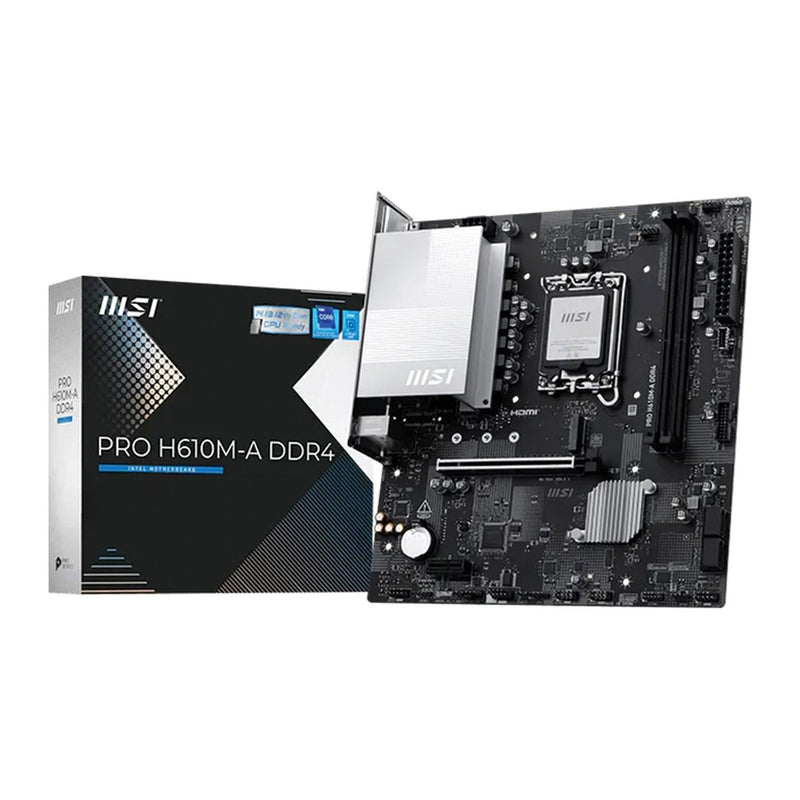 Placa Madre MSI PRO H610M-A DDR4 (Intel H610, LGA1700, DDR4, mATX)