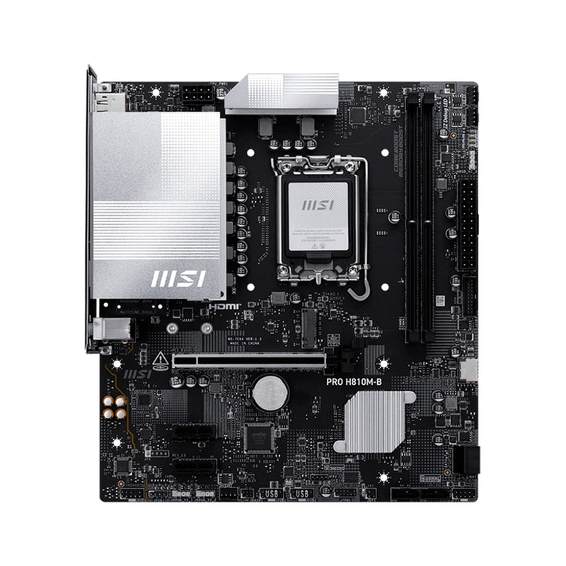 Placa Madre MSI PRO H810M-B (Intel H810, LGA1851, DDR5, mATX)