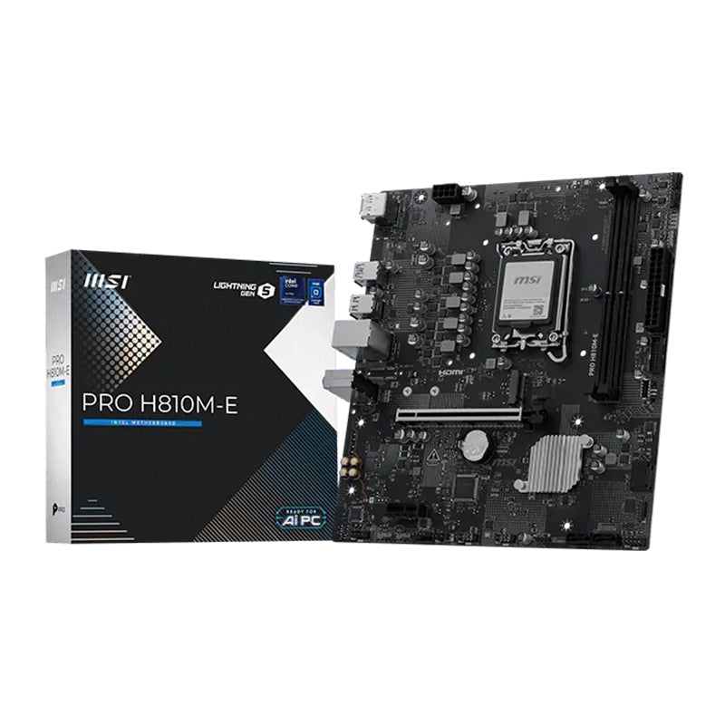 Placa Madre MSI PRO H810M-E (Intel H810, LGA1851, DDR5, mATX)