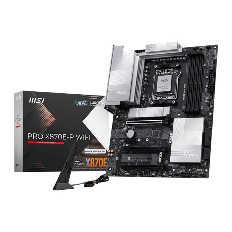 Placa Madre MSI PRO X870E-P WiFi (AMD X870E, Socket AM5, DDR5, Wi-Fi, ATX)