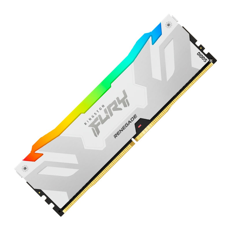 Memoria RAM Kingston Fury Renegade RGB 16GB DDR5-7200 (CL38, DIMM, Blanco)