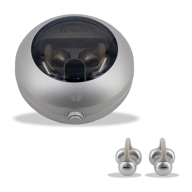 Audífonos Bluetooth TWS Teros TE-80712NE Bluetooth 5.4 (Natural Titanium)