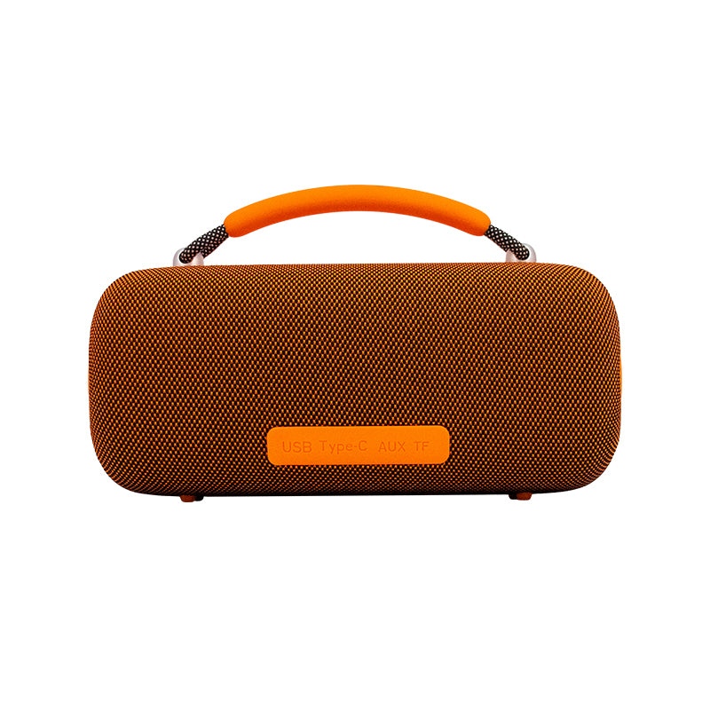 Parlante Bluetooth Teros Vibe 6049 60W RGB con 4000mAh (USB/TF/AUX) Naranja