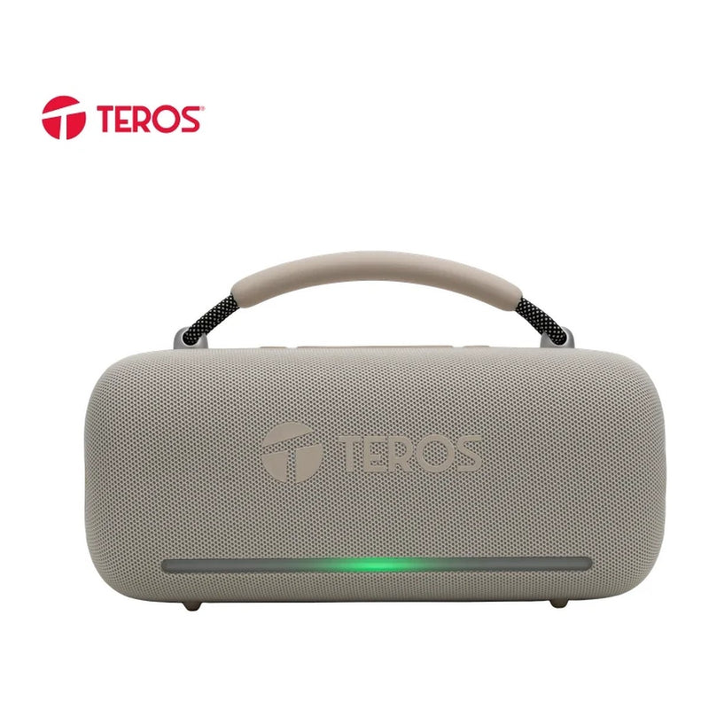 Parlante Inalámbrico Teros Vibe VB-6049W 60W (Bluetooth 5.3, 4000 mAh, IPX5, luces RGB, blanco)