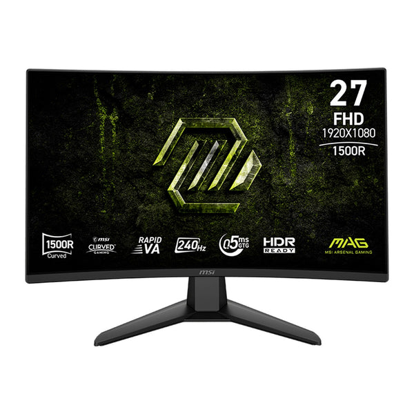 Monitor Curvo Gamer MSI MAG 274CF X24 27 pulgadas FHD (240Hz, 0.5ms, Rapid VA, 1500R)