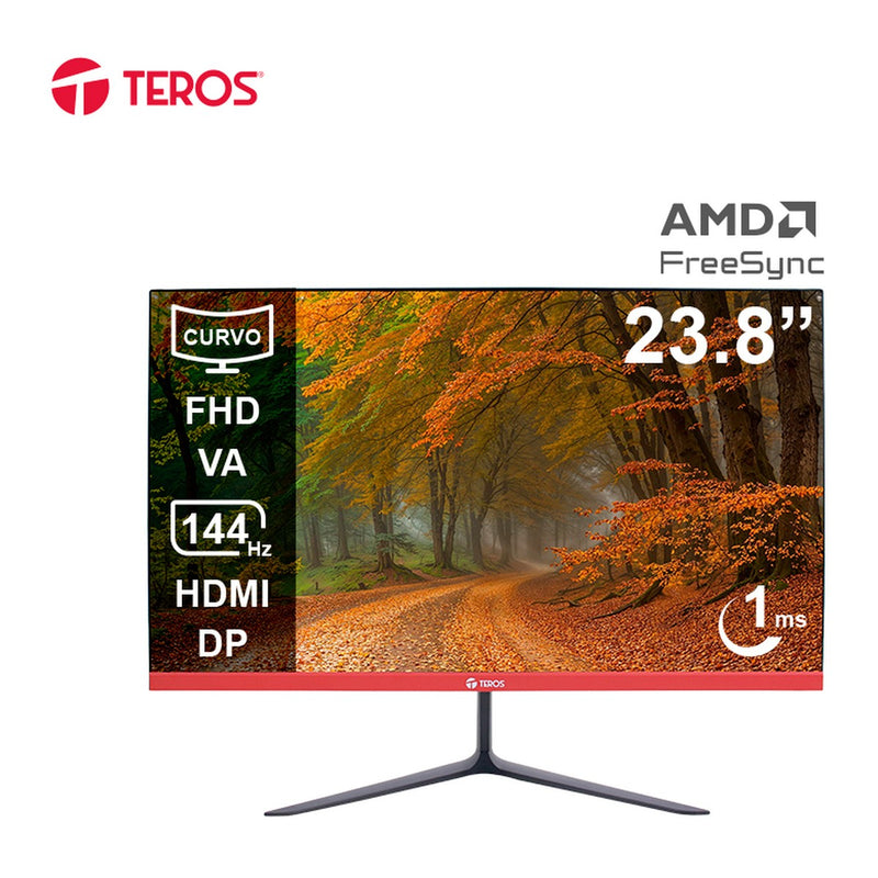 Monitor Curvo Teros TE-2403S 23.8" FHD VA 144Hz (HDMI/DP)