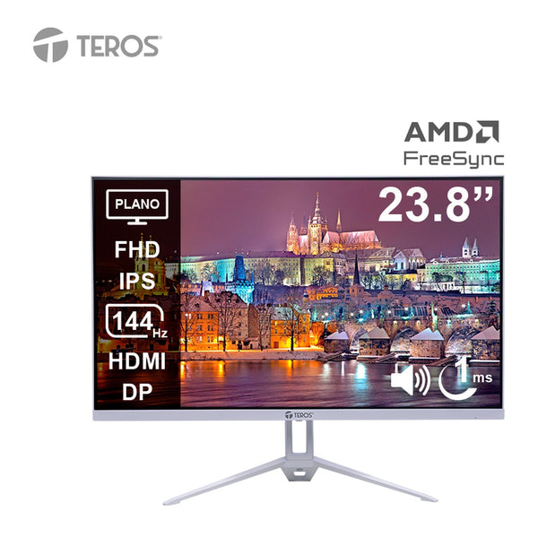 Monitor Teros TE-2423S 23.8 pulgadas FHD IPS (144Hz, 1ms, HDR, parlantes integrados)