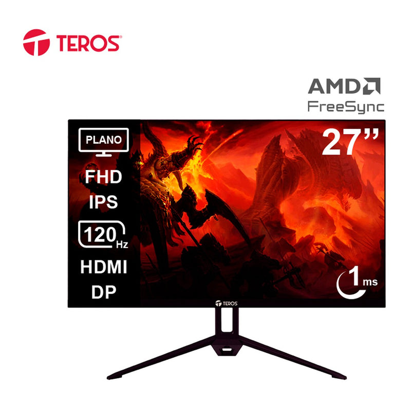 Monitor Teros TE-2713S 27" FHD IPS 120Hz (HDMI/DP, Parlantes)