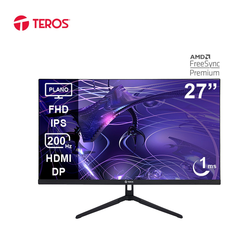 Monitor Gamer Teros TE-2786G 27" FHD IPS 200Hz (HDMI/DP)