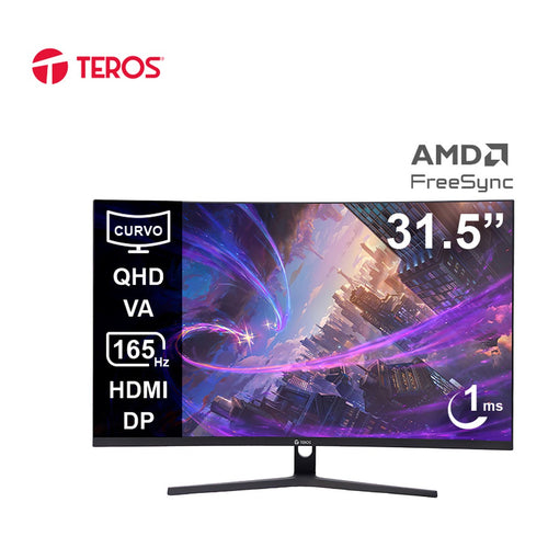 Monitor Curvo Gamer Teros TE-3217G 31.5" QHD VA 165Hz (1500R, HDMI/DP)
