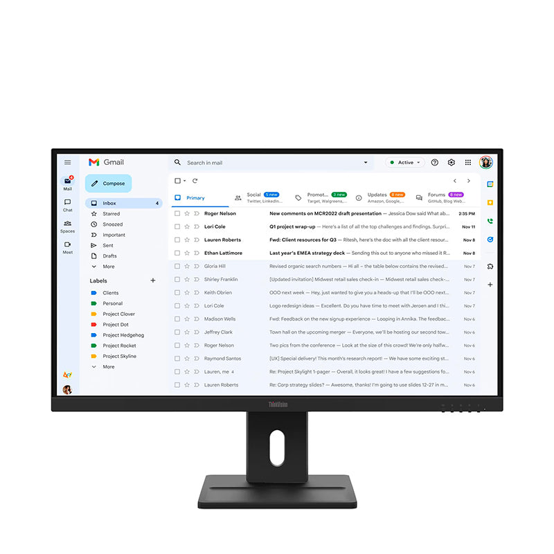 Monitor Lenovo ThinkVision E27-40 27" FHD IPS 100Hz (HDMI/DP/VGA, Parlantes)