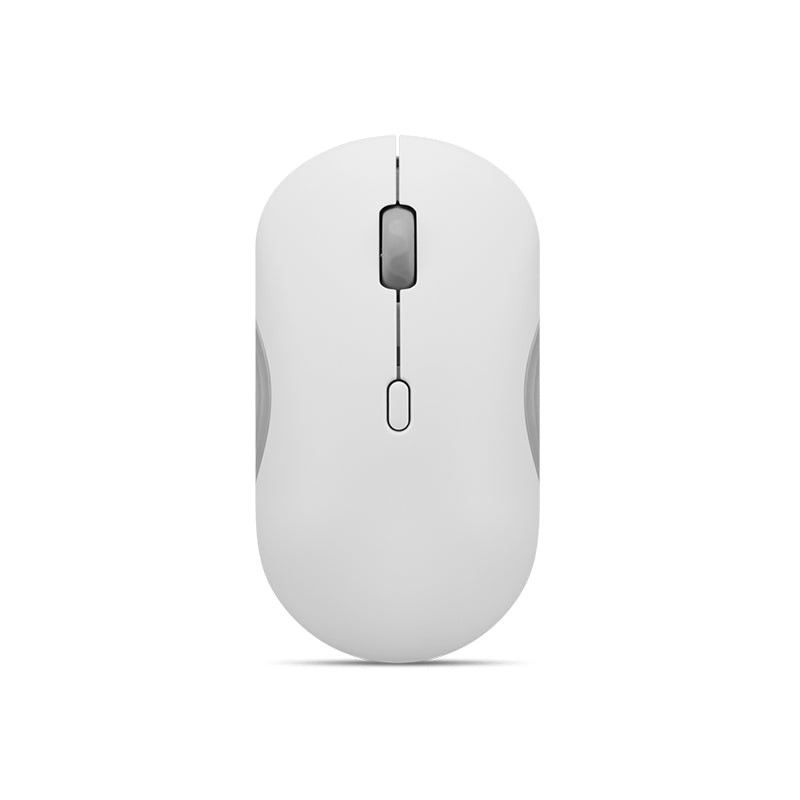 Mouse Silencioso Inalámbrico Lenovo 350 Bluetooth Dual (2400 DPI, Gris Nube)