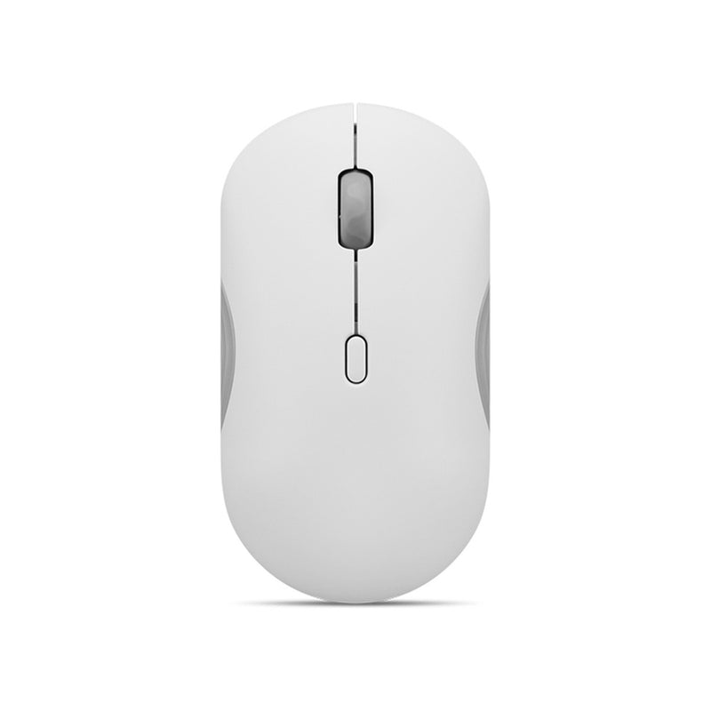 Mouse Silencioso Inalámbrico Lenovo 350 Bluetooth Dual (2400 DPI, Gris Nube)