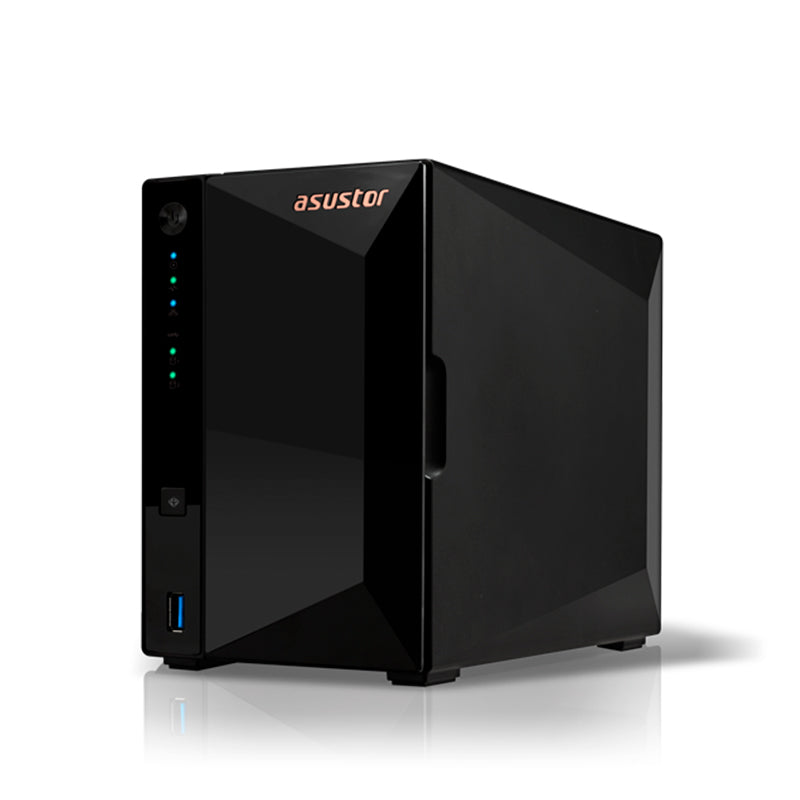 Servidor NAS ASUSTOR DRIVESTOR 2 Pro Gen2 (AS3302T v2) 2 Bahías 2.5GbE 2GB RAM