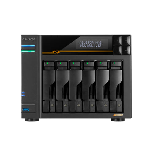 Servidor NAS ASUSTOR LOCKERSTOR 6 Gen3 (AS6806T) 6 Bahías Ryzen 16GB ECC DDR5 (10GbE, USB4)