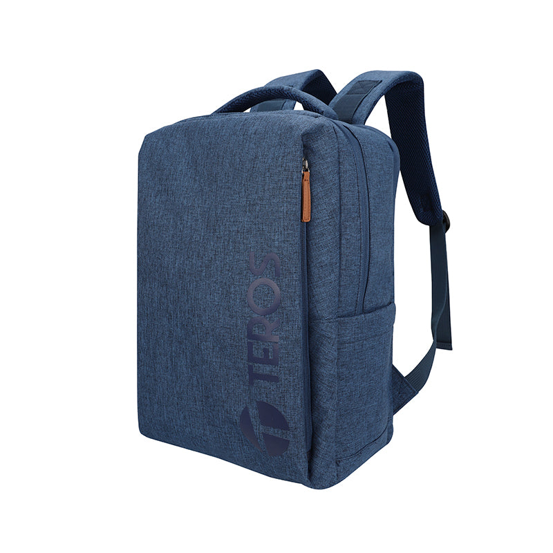 Mochila Teros City III TE-9048NV para Laptop 15.6" (Puerto USB, Azul)