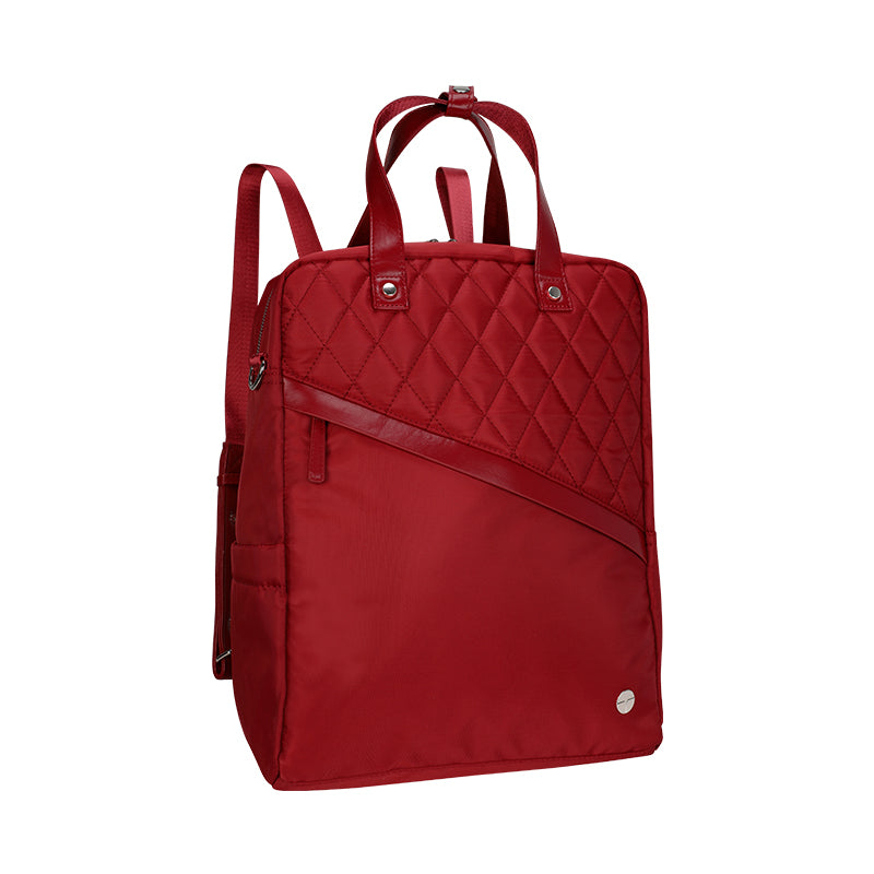 Mochila Lady 2 en 1 Teros Roseann II TE-9049RD para Laptop 14.1" (Repelente al Agua, Rojo)