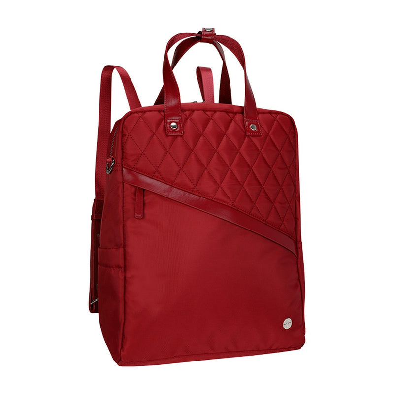 Mochila Lady 2 en 1 Teros Roseann II TE-9049RD para Laptop 14.1" (Repelente al Agua, Rojo)