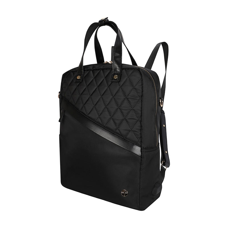 Mochila Lady 2 en 1 Teros Roseann II TE-9050BK para Laptop 14.1" (Repelente al Agua, Negro)