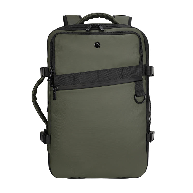 Mochila de Viaje Teros TE-9040DG para Laptop 15.6" (Expandible, USB, Verde)
