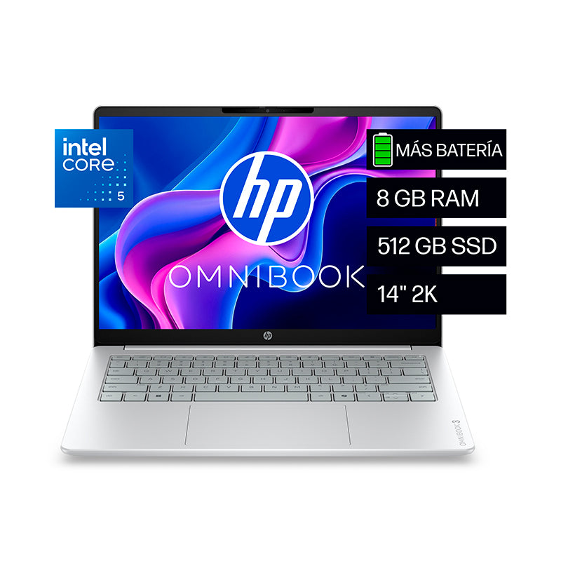 Laptop HP OmniBook 3 14 2K, Core 5 120U 8GB 512GB SSD FreeDOS